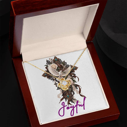 Joyful | Christian Love Knot Necklace | Her Word