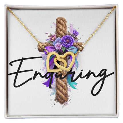 Enduring | Christian Interlocking Hearts Necklace | Gift for Her