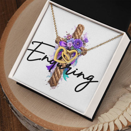 Enduring | Christian Interlocking Hearts Necklace | Gift for Her