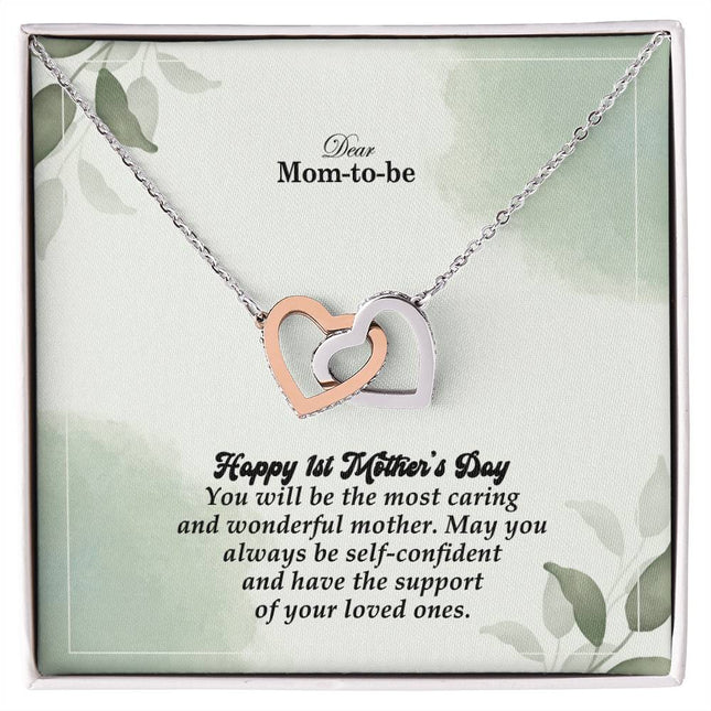 Happy 1st Mother's Day You'll Be the Most Wonderful | Christian Cross Necklace | Mother's Day Gift for Mom | Faith Gift