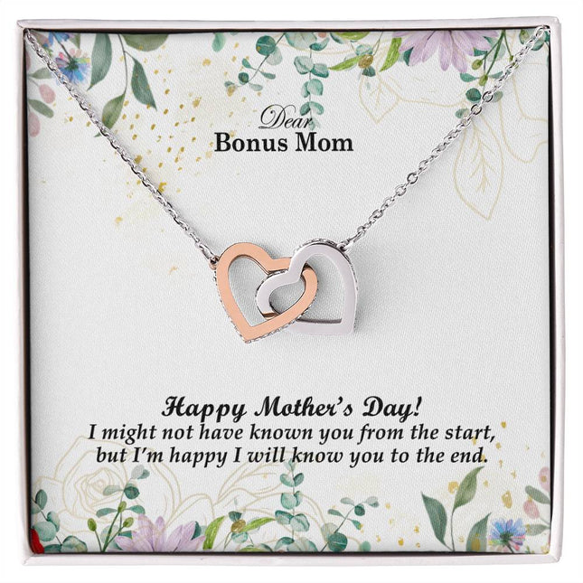 I Didn't Know You from the Start But I'll Know You to the End Bonus | Christian Cross Necklace | Mother's Day Gift for Bonus Mom | Faith Gift