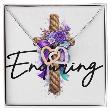 Enduring | Christian Interlocking Hearts Necklace | Gift for Her