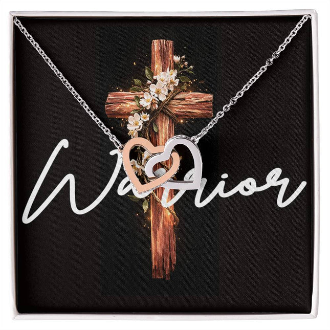 Warrior | Christian Interlocking Hearts Necklace | Gift for Her