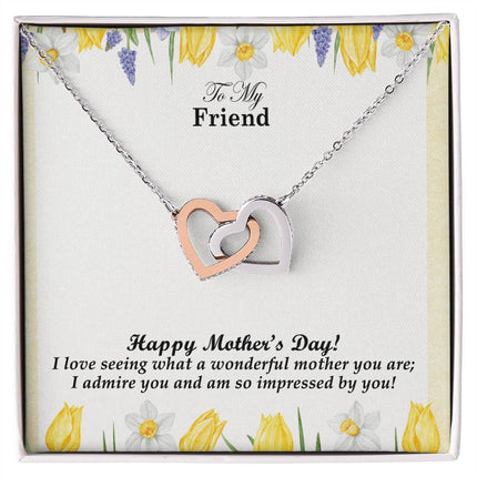 I Admire What a Wonderful Mother You Are | Christian Cross Necklace | Mother's Day Gift for Friend | Faith Gift