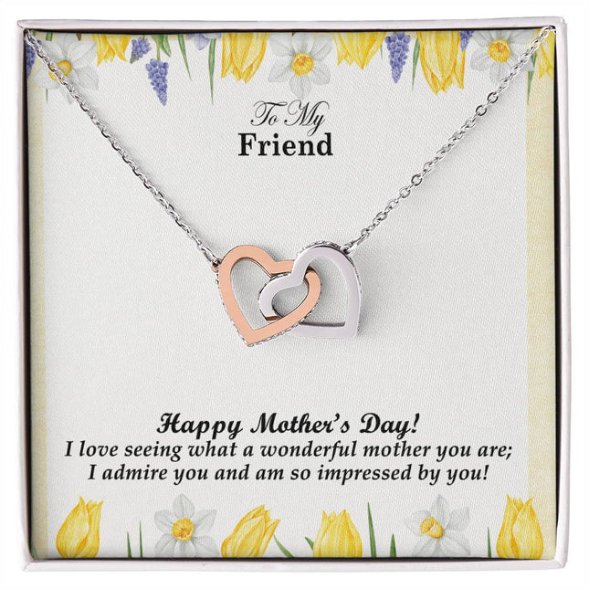 I Admire What a Wonderful Mother You Are | Christian Cross Necklace | Mother's Day Gift for Friend | Faith Gift