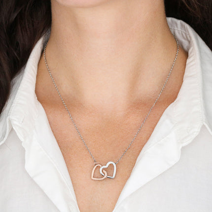 Daughter Graduation Interlocking Hearts Necklace | Well Done Gift