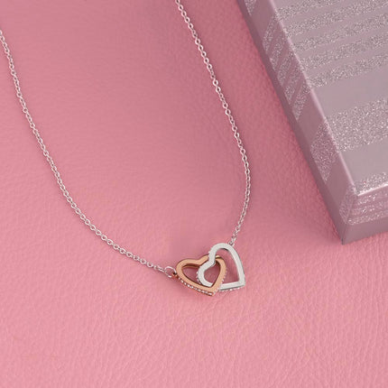 Daughter Graduation Interlocking Hearts Necklace | Well Done Gift