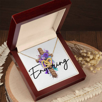 Enduring | Christian Interlocking Hearts Necklace | Gift for Her