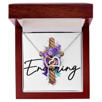 Enduring | Christian Interlocking Hearts Necklace | Gift for Her