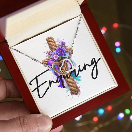 Enduring | Christian Interlocking Hearts Necklace | Gift for Her