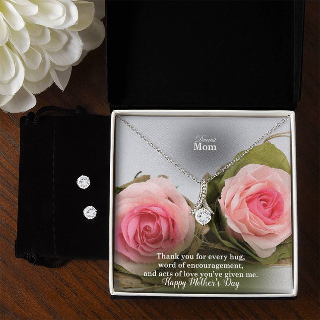 Thank You for Every Hug & Word of Encouragement | Christian Alluring Beauty Necklace | Mother's Day Gift for Mom | Faith Gift