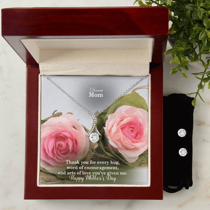 Thank You for Every Hug & Word of Encouragement | Christian Alluring Beauty Necklace | Mother's Day Gift for Mom | Faith Gift