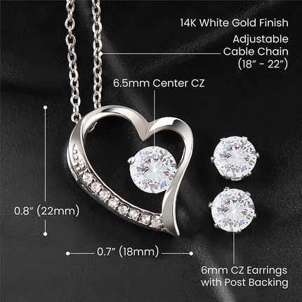 A Mother's Love Gives Us Strength to Succeed | Christian Forever Love Necklace | Mother's Day Gift for Mom | Faith Gift