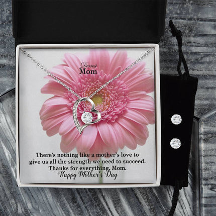 A Mother's Love Gives Us Strength to Succeed | Christian Forever Love Necklace | Mother's Day Gift for Mom | Faith Gift