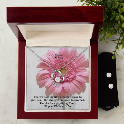 A Mother's Love Gives Us Strength to Succeed | Christian Forever Love Necklace | Mother's Day Gift for Mom | Faith Gift