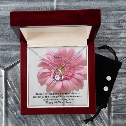 A Mother's Love Gives Us Strength to Succeed | Christian Forever Love Necklace | Mother's Day Gift for Mom | Faith Gift
