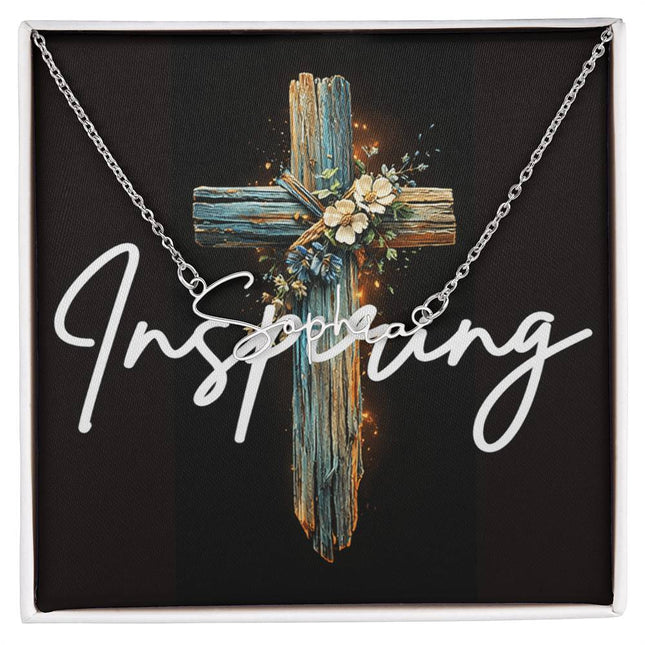 Inspiring | Christian Signature Style Name Necklace | Gift for Her