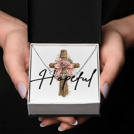 Hopeful | Christian Signature Style Name Necklace | Gift for Her
