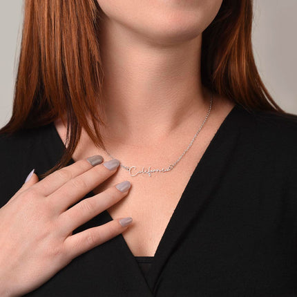 Hopeful | Christian Signature Style Name Necklace | Gift for Her