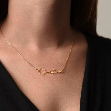 Hopeful | Christian Signature Style Name Necklace | Gift for Her