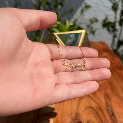 Hopeful | Christian Signature Style Name Necklace | Gift for Her