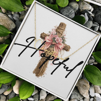 Hopeful | Christian Signature Style Name Necklace | Gift for Her