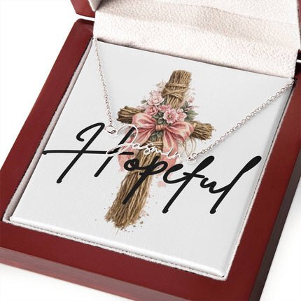 Hopeful | Christian Signature Style Name Necklace | Gift for Her