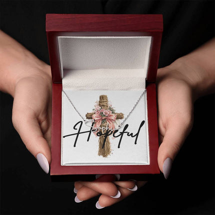 Hopeful | Christian Signature Style Name Necklace | Gift for Her
