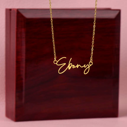 Hopeful | Christian Signature Style Name Necklace | Gift for Her