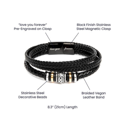 Love You Forever Bracelet – Christian Gift for Men