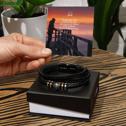 Love You Forever Bracelet – Christian Gift for Men
