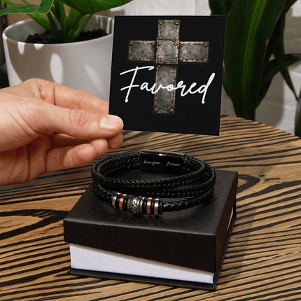 Favored Cross | Christian Bracelet | Gift for Him