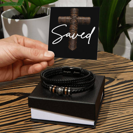 Love You Forever Bracelet – Christian Gift for Men