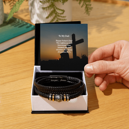 Love You Forever Bracelet – Christian Gift for Men