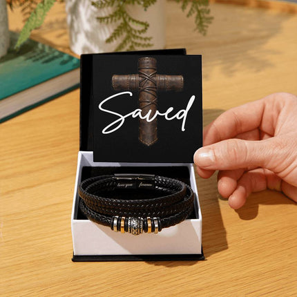 Love You Forever Bracelet – Christian Gift for Men