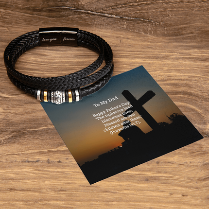 Love You Forever Bracelet – Christian Gift for Men