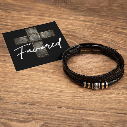Favored Cross | Christian Bracelet | Gift for Him