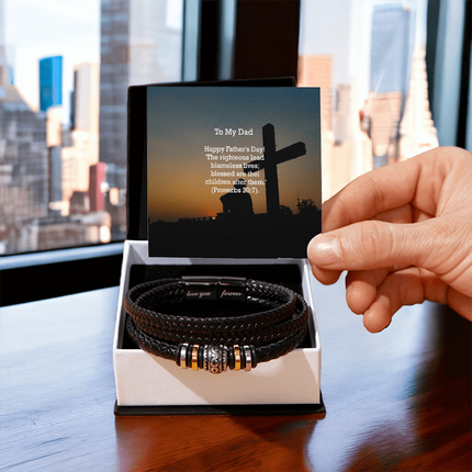 Love You Forever Bracelet – Christian Gift for Men