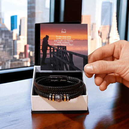 Love You Forever Bracelet – Christian Gift for Men