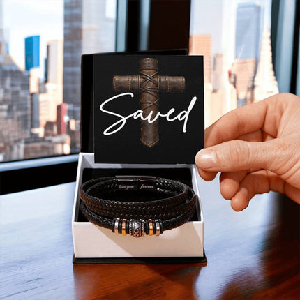 Love You Forever Bracelet – Christian Gift for Men