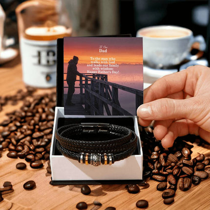 Love You Forever Bracelet – Christian Gift for Men