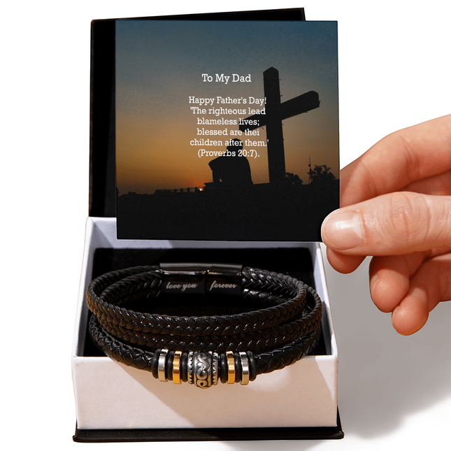 Love You Forever Bracelet – Christian Gift for Men