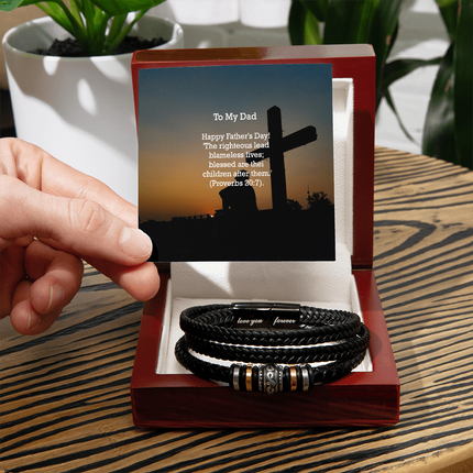 Love You Forever Bracelet – Christian Gift for Men
