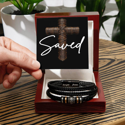 Love You Forever Bracelet – Christian Gift for Men