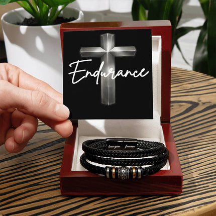 Love You Forever Bracelet – Christian Gift for Men