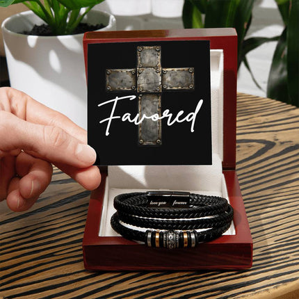 Favored Cross | Christian Bracelet | Gift for Him