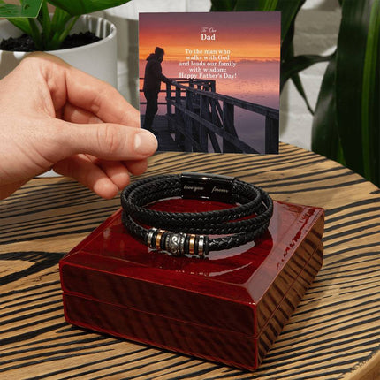 Love You Forever Bracelet – Christian Gift for Men