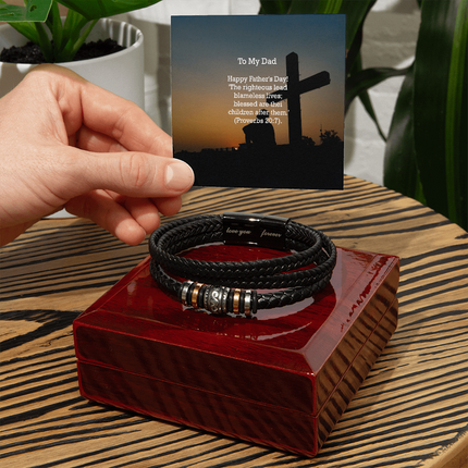 Love You Forever Bracelet – Christian Gift for Men