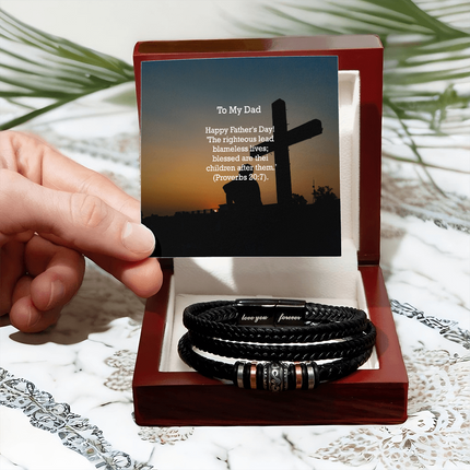 Love You Forever Bracelet – Christian Gift for Men