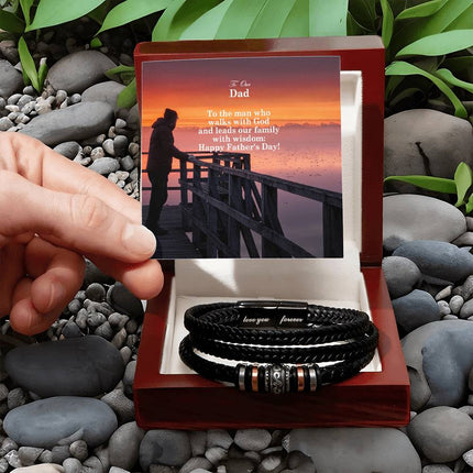 Love You Forever Bracelet – Christian Gift for Men